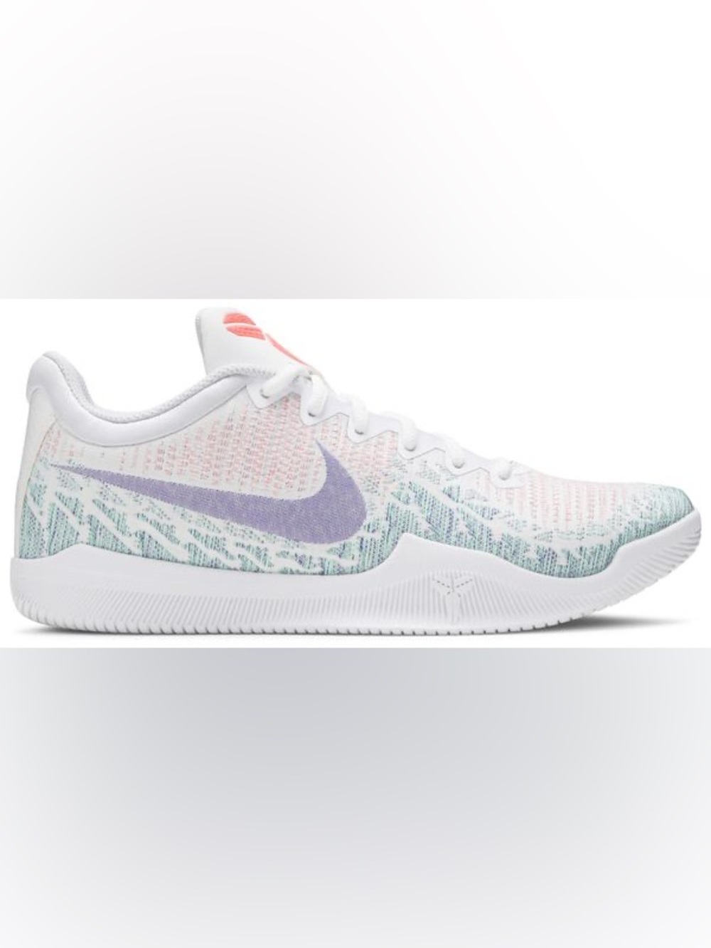 Nike Mamba Rage'Bright Mango sneakers vibrant teal and pink woven upper Size 9